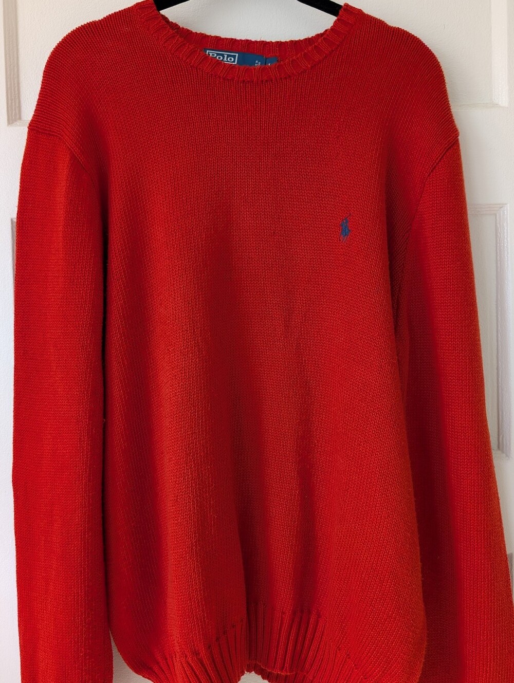 Polo by Ralph Lauren Men's Crewneck Sweater in Orange